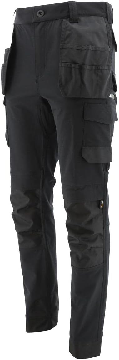 Caterpillar CAT Workwear Herren Tech Stretch DWR Stretch Arbeitshose 38W / 32L Schwarz, 40'&apo