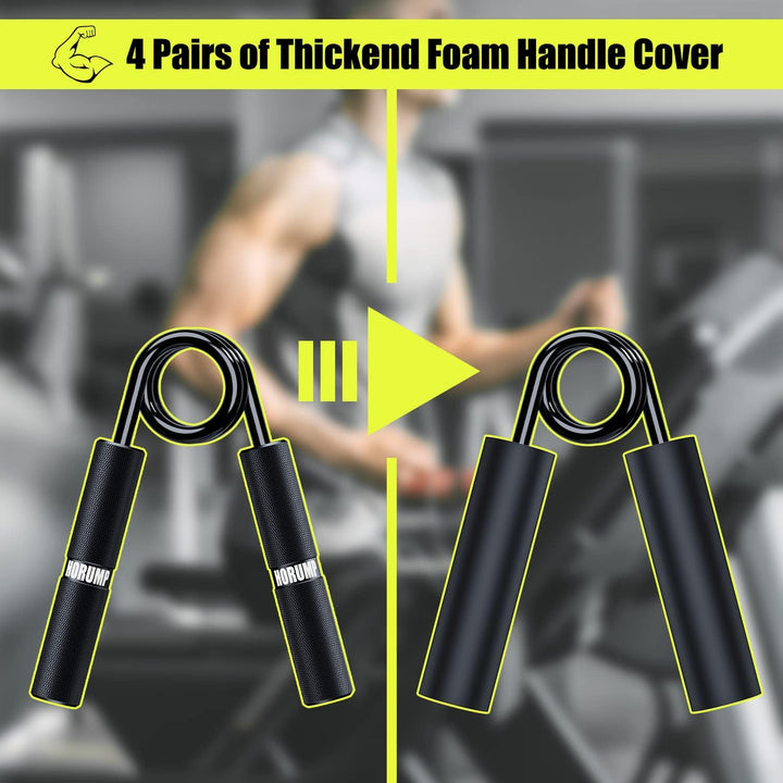 HORUMP Handtrainer Unterarmtrainer 4Pack or 6Pack, 22.5-157.5KG, Metall Griffkraft Trainer Training,