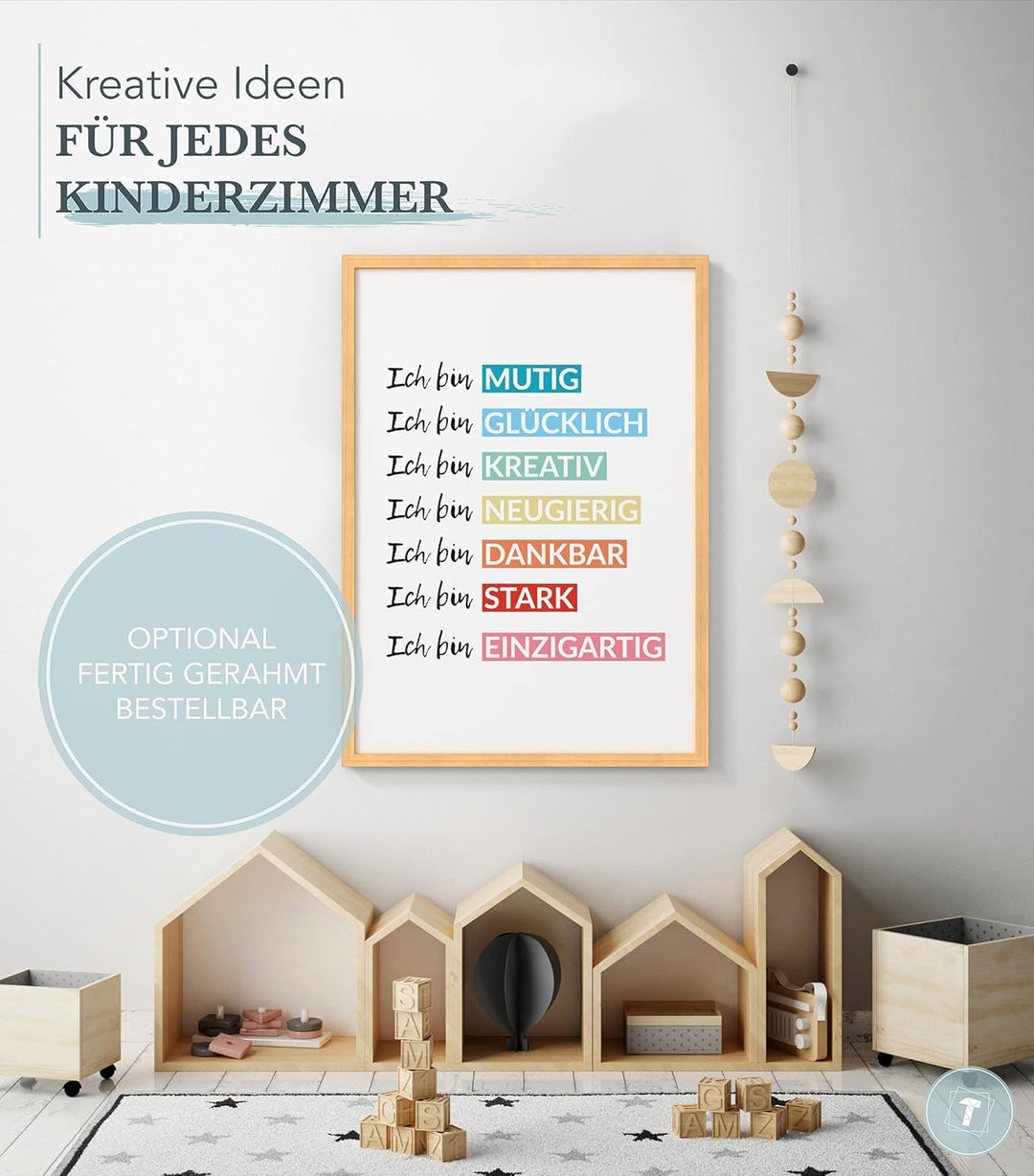 Papierschmiede® Kinderposter in A3, Wanddeko fürs Kinderzimmer, Jungen Mädchen, Wandbilder Dekoratio