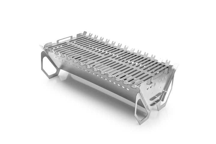 Vedem Zerlegbarer Tragbarer Grill – Mobiler Campinggrill aus verzinktem Stahl – Outdoor-Grill mit Sp