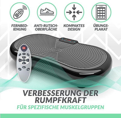 Bluefin Fitness Vibrationsplatte | Fettverbrennung, Muskelaufbau & Ganzkörpertraining | Kompaktes De