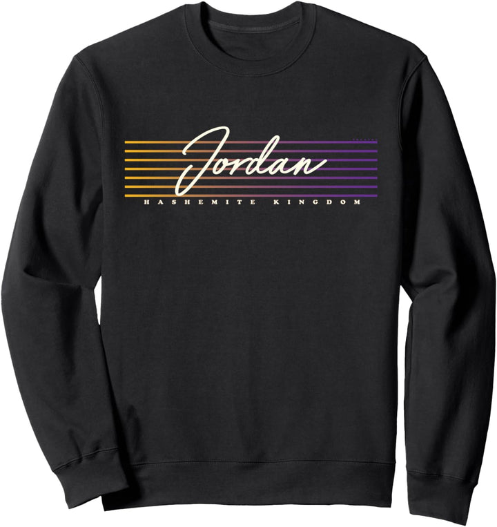 Jordanien im Retro-Stil Sweatshirt