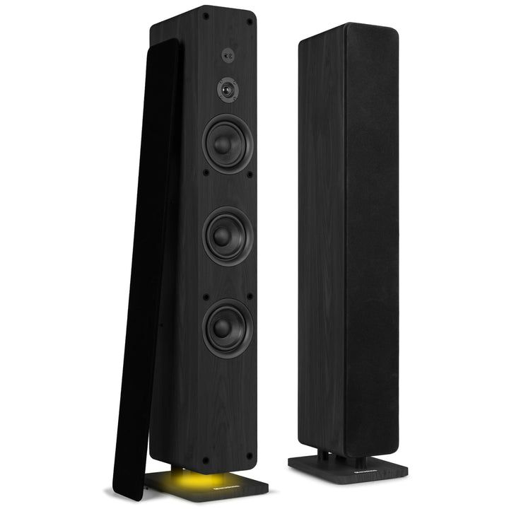 Audizio Arco - Standlautsprecher Aktiv 2er Set, Bluetooth 5.4 & DAB Radio, 320 Watt HiFi Lautspreche