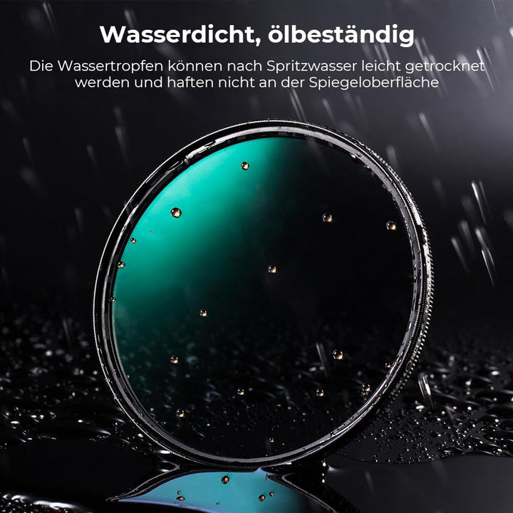 K&F Concept Nano X-Serie Polfilter 72mm CPL Filter Polarisationsfilter MRC mit 28x vergütet