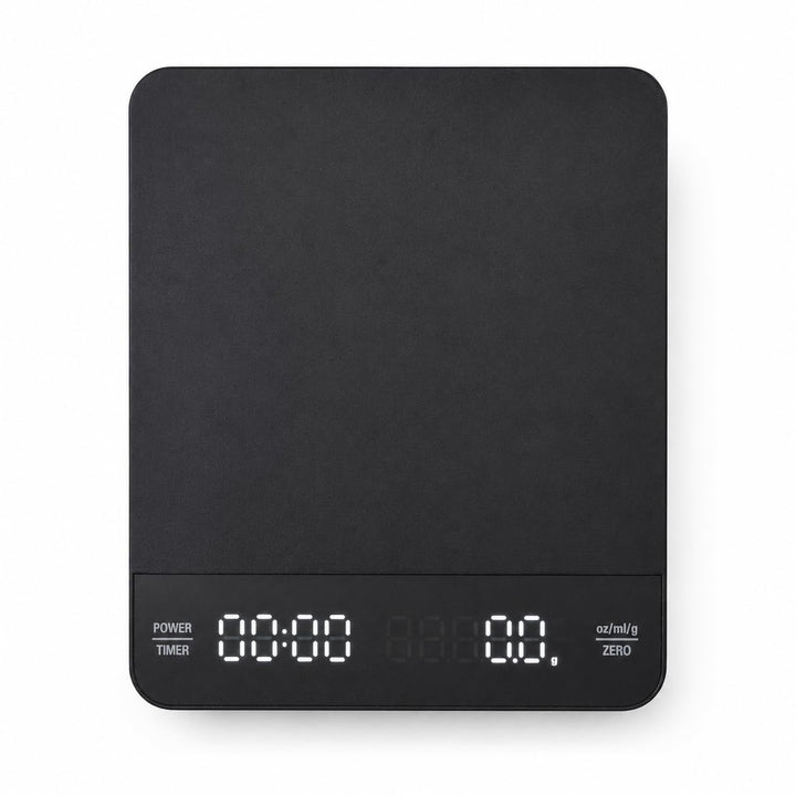 Digitale Kaffeewaage mit Timer Barista Waage, Mattschwarz, Mattschwarz