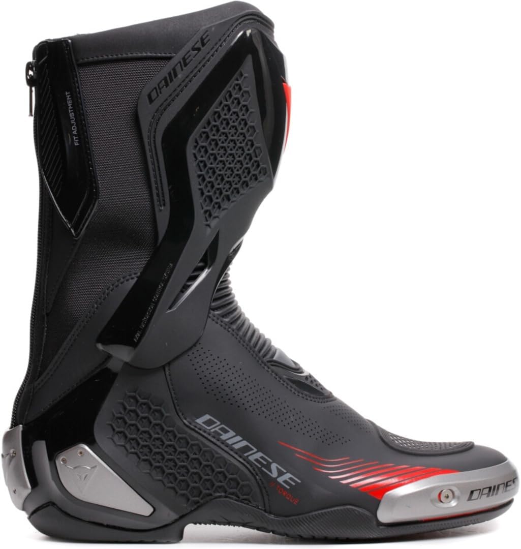 Dainese Torque 4 Air Motorrad Stiefel, schwarz/rot, 45 Schwarz Rot 45 EU, Schwarz Rot 45 EU