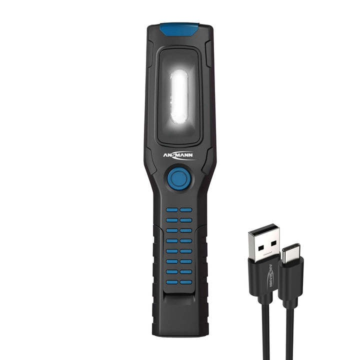 ANSMANN LED Werkstattlampe IL300R mit 325 Lumen - Arbeitsleuchte kabellos, flexibel &amp; magnetisch - W