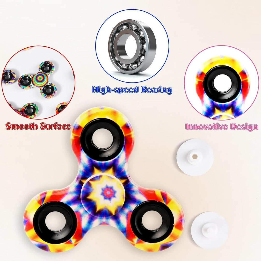 SCIONE 12er Pack Fidget Spinner, Mitgebsel Kindergeburtstag, High-Speed Fingerkreisel Sensory Toys f
