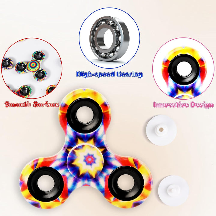 SCIONE 12er Pack Fidget Spinner, Mitgebsel Kindergeburtstag, High-Speed Fingerkreisel Sensory Toys f