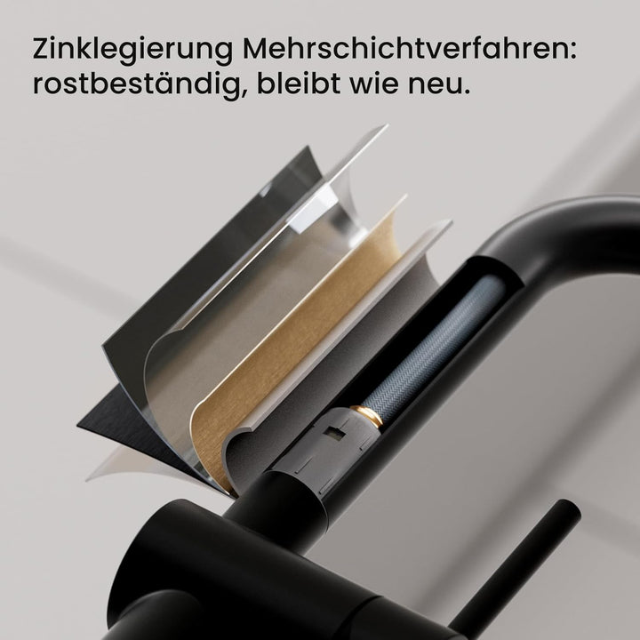 CECIPA Wasserhahn Küche, Küchenarmatur mit Brause Zwei Wasserstrahlarten, Einhebel Armatur Küche 360