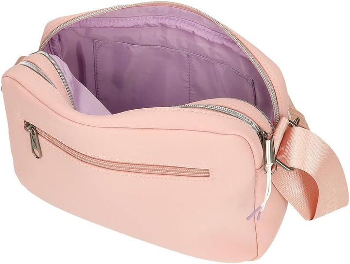 Reebok Noah Flache Umhängetasche Rosa 19x13x3 cm Polyester Bandolera plana Nackt, Bandolera plana Na