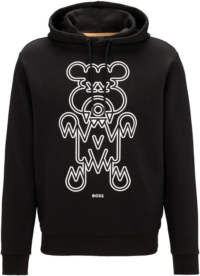 BOSS Herren Weboxy Shirt XXL Schwarz, XXL Schwarz