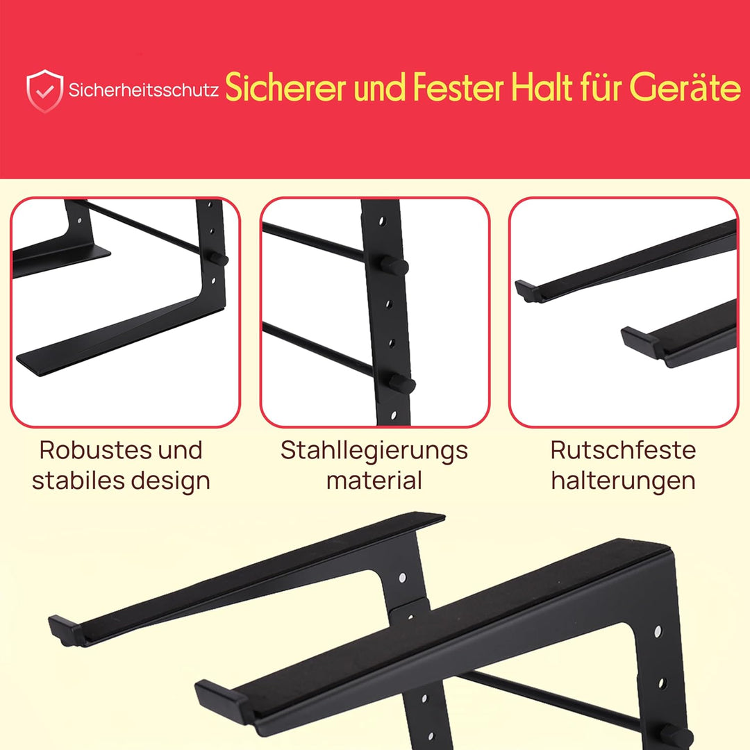 Pyle Laptop Ständer – The Notebook Laptop Stand – Laptopständer Höhenverstellbar, Ergonomischer Lapt