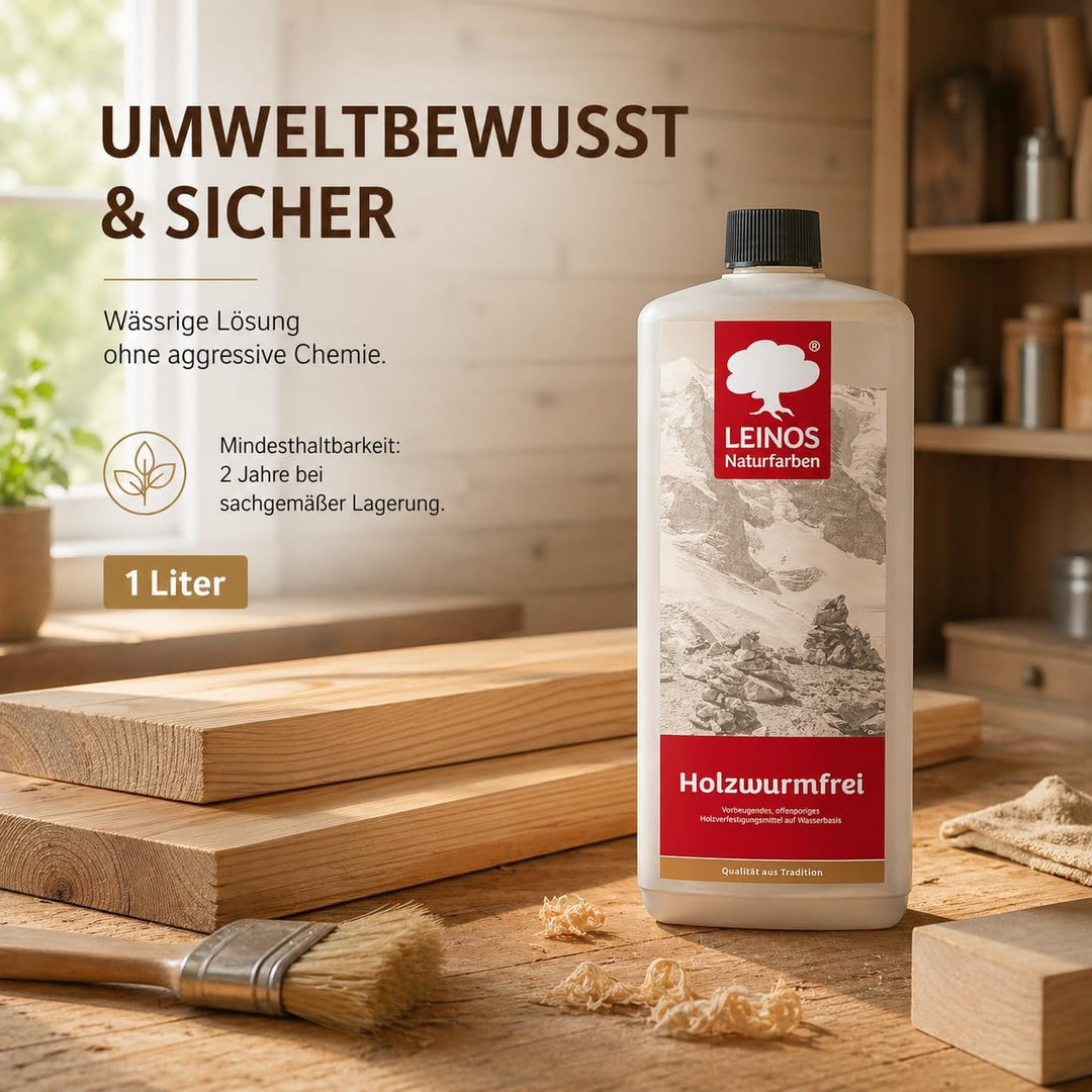 Leinos 130 Holzwurm-Frei 1 l, 1 l