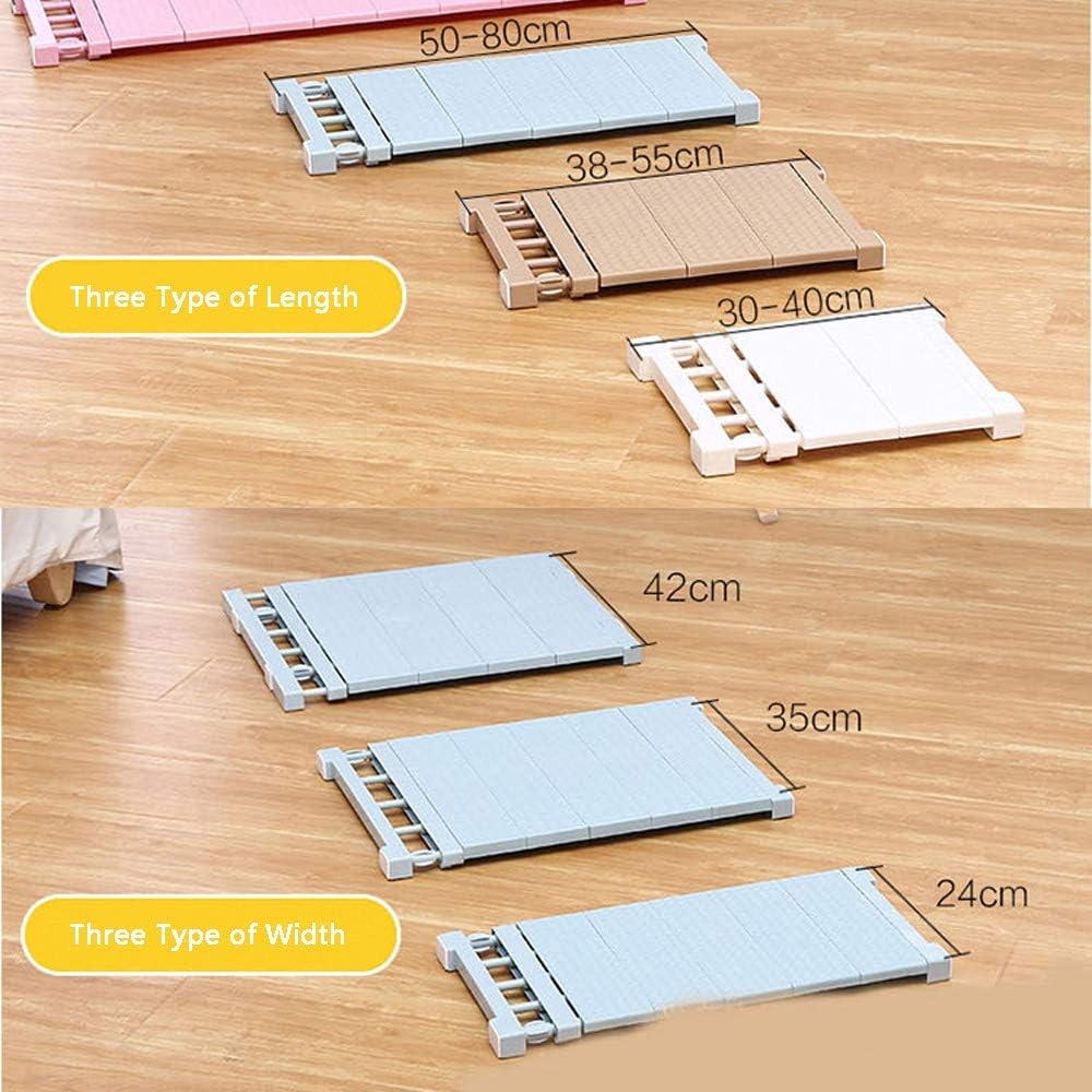 Ausziehbar Garderobensystem Regaltrenner Edelstahl-Stangen Ohne Bohren für Küche Bücherregal Kühlsch