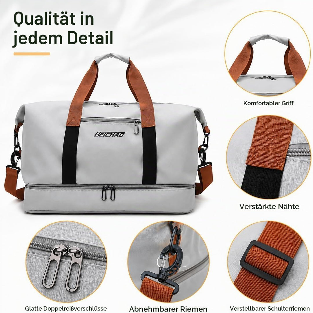 lafo Sporttasche &amp; Reisetasche für Damen und Herren, Wochenendtasche Gym Bag, wasserdichte Schwimmta