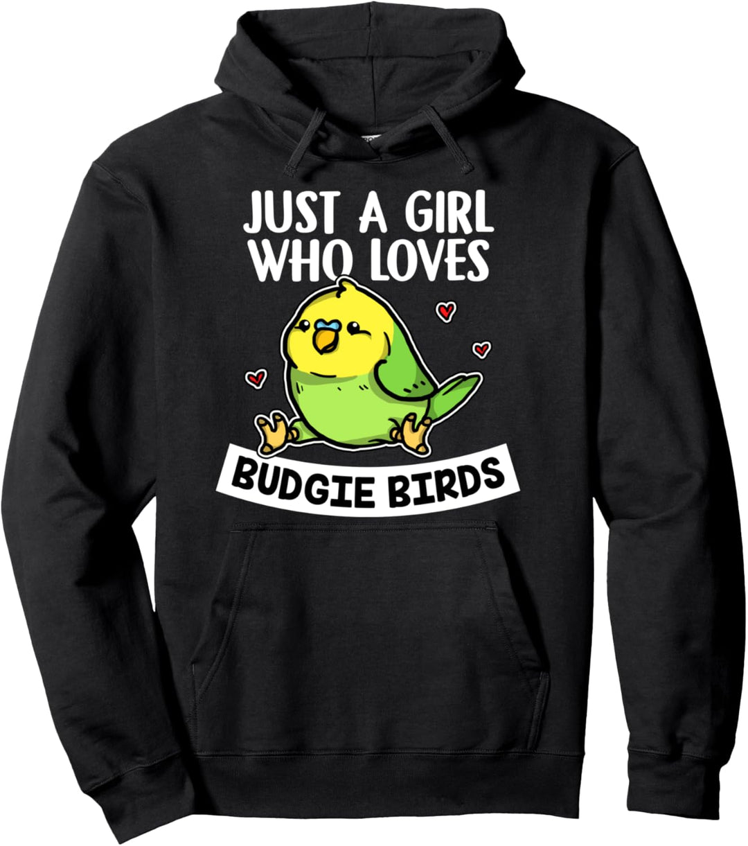 Just A Girl Who Loves Budgie Birds Wellensittich Kostüm Pullover Hoodie