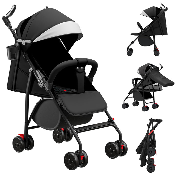 OHMG Kinderbuggy mit Liegefunktion ab Geburt bis 22 kg,Kinderwagen,Buggy für Kinder,mit Liegefunktio