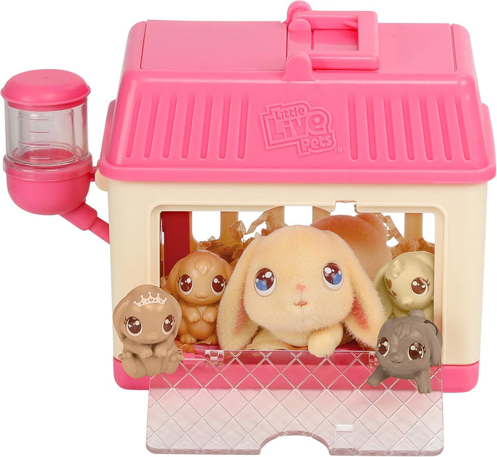 Little Live Pets Mama Surprise Mini Hasen-Spielset Lil' Bunny; die Hasen-Mama bekommt 2,3 oder 4 Bab