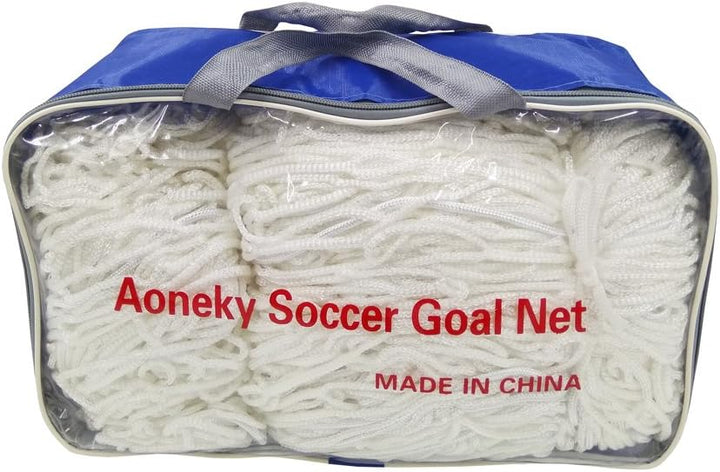 Aoneky Fussballnetz 7,3x2,4M/ 4,9x2,1M/ 3,6x1,8M/ 3x2M/ 2,4x1,8M/ 1,8x1,2M | Ersatz-Fussballtornetz