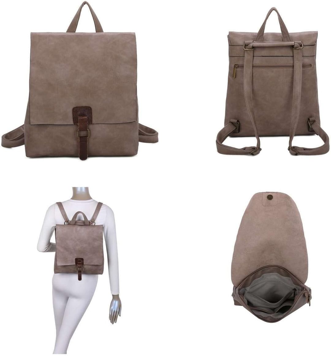 ITALYSHOP24 OBC Damen Rucksack Tasche Crossbody Handtasche Messenger Schultertasche Umhängetasche Sh