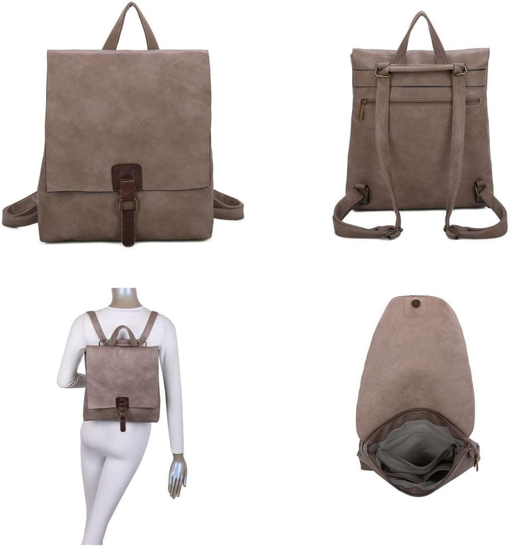 ITALYSHOP24 OBC Damen Rucksack Tasche Crossbody Handtasche Messenger Schultertasche Umhängetasche Sh