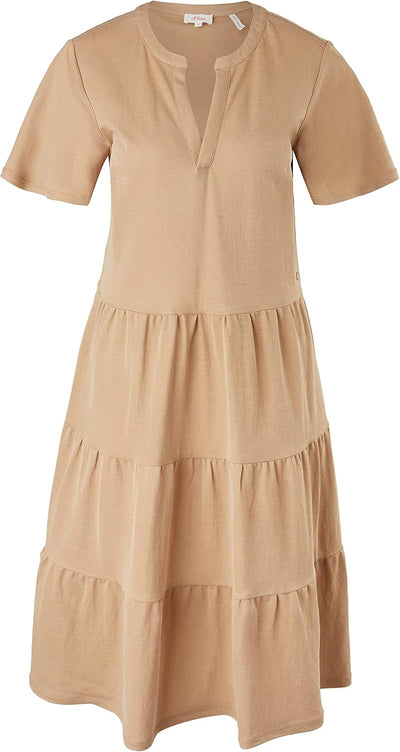 s.Oliver Damen Kleid 38 Beige, 38 Beige