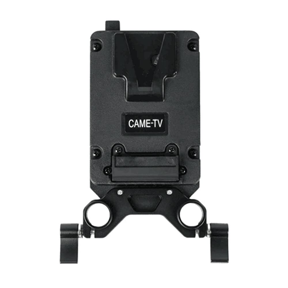 CAME-TV Mini-V-Montageplatte mit 2 D-Tap-Ausgängen und Dual-15-mm-Stangenklemme