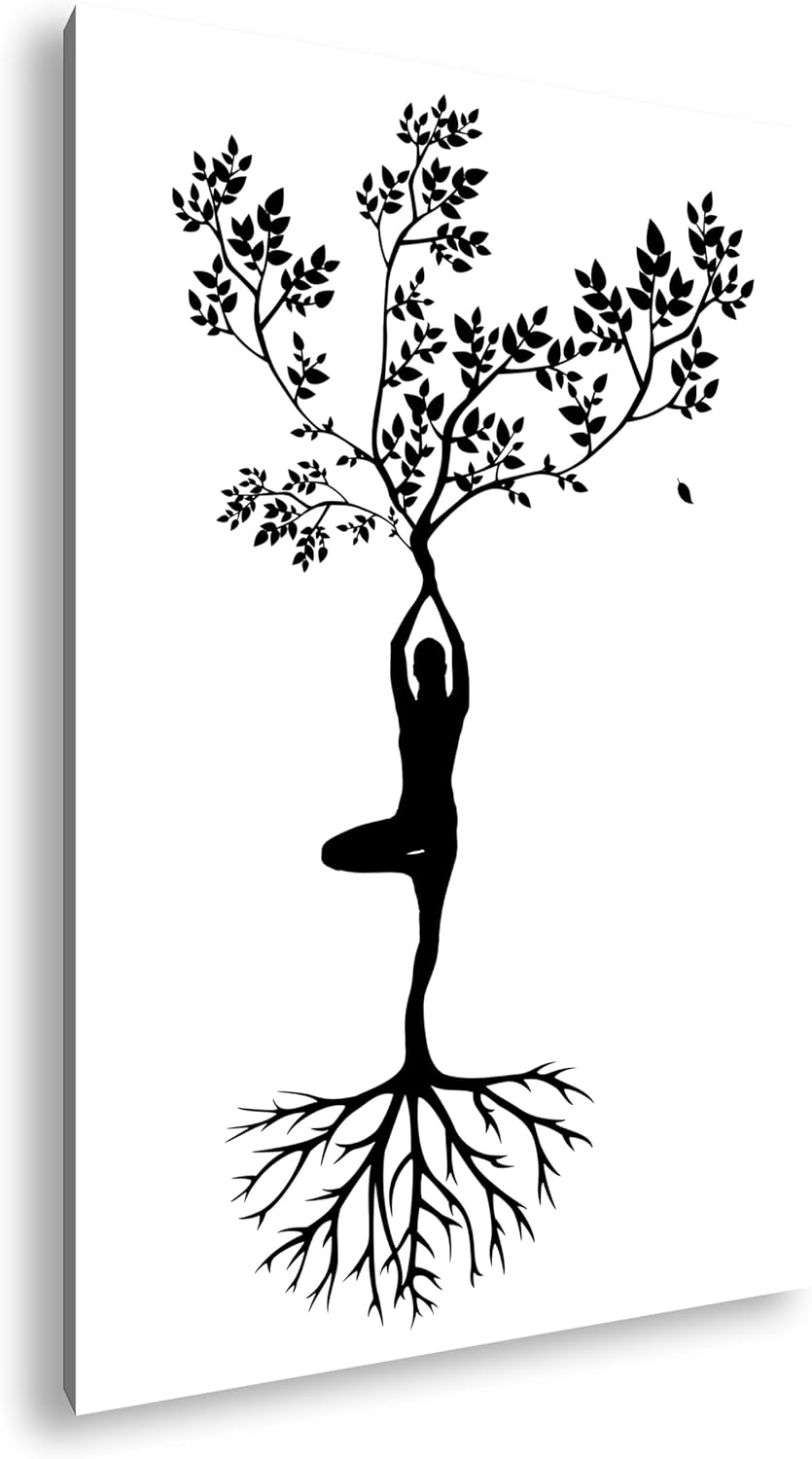 deyoli Menschlicher Baum Format: 80x60 als Leinwandbild, Motiv fertig gerahmt auf Echtholzrahmen, Ho