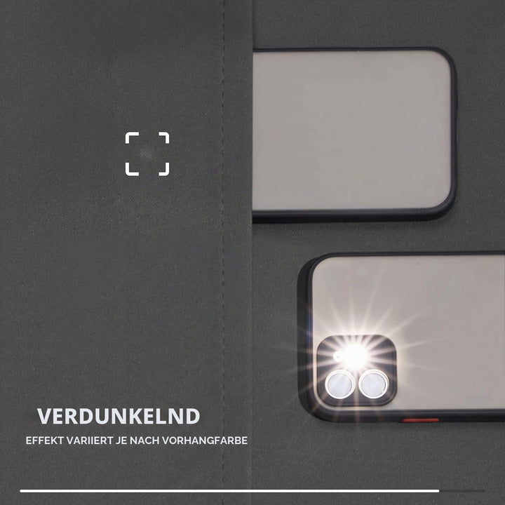 Deconovo Blickdichter Vorhang mit Schlaufen Verdunkelung Dicke Gardinen Wohnzimmer Thermogardinen ge
