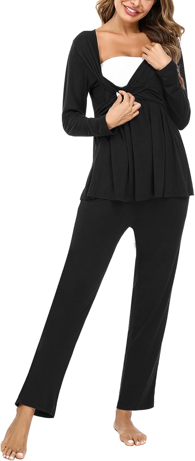 Litherday Damen Pyjamaset M A-schwarz, M A-schwarz