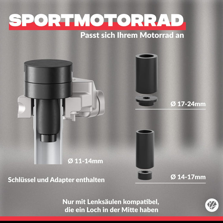 Shapeheart französische Innovation, magnetische Telefonhalterung für Sportmotorräder für Lenkerhälft