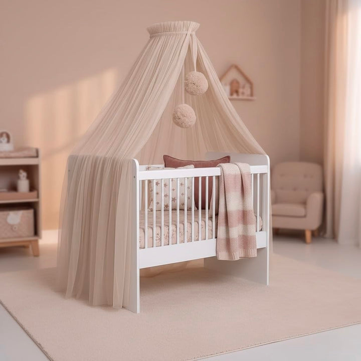 Baby Fancyroom Betthimmel für Babybett, Prinzessib Babywiege, Moskitonetz, Beistellbett Himmel, Baby