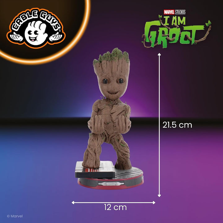 Cableguys Marvel Smiley Toddler Groot Controller Halter &amp; Handy Ständer - Gaming Zubehör für Schreib