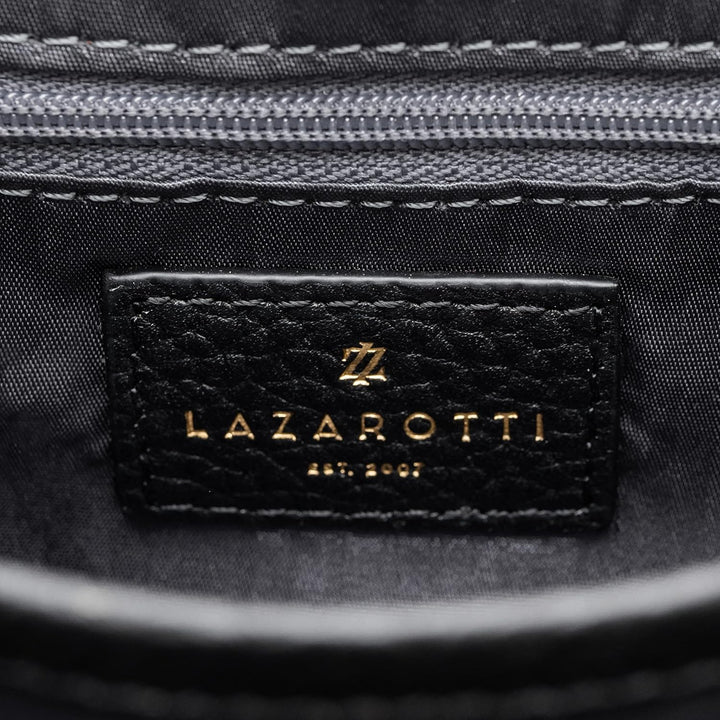 Lazarotti Bologna Leder Umhängetasche Damen | längenverstellbarer Schultergurt & 3 Fächer | grosse C