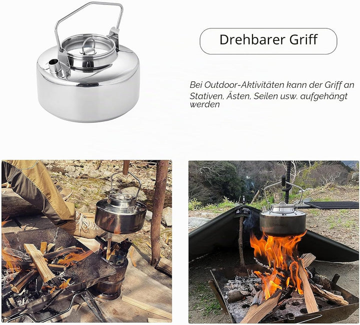 Fire-Maple WASSERKOCHER AUS EDELSTAHL 1 Liter, 1 Liter