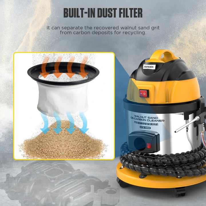 AUTOOL HTS558 Strahlgeräte Nussschalen Strahlgerät, Automotor-Einlassventil-Reinigungsmaschine 220V