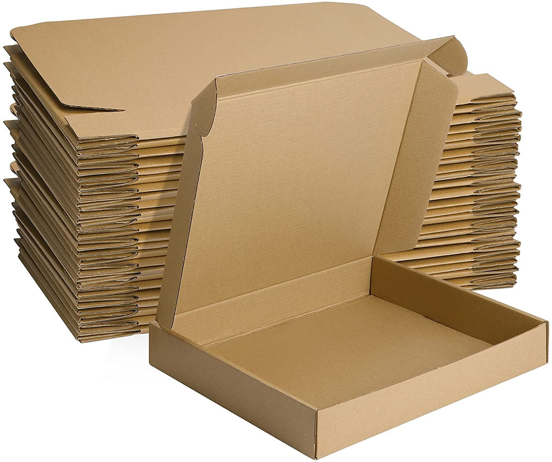 HORLIMER 25 Stück Versandkarton Klein Karton Box, 33x25,4x5,1 cm Verpackungskartons aus Wellpappe fü