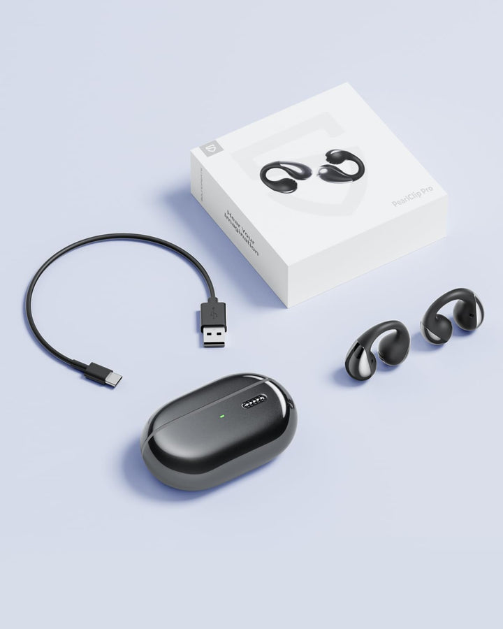 SoundPEATS PearlClip Pro Open Ear Bluetooth Kopfhörer, Clip On Kopfhörer Bluetooth 5.4 Earbuds, ganz