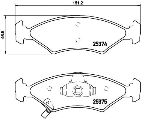 BREMBO Bremsbeläge P 30 074