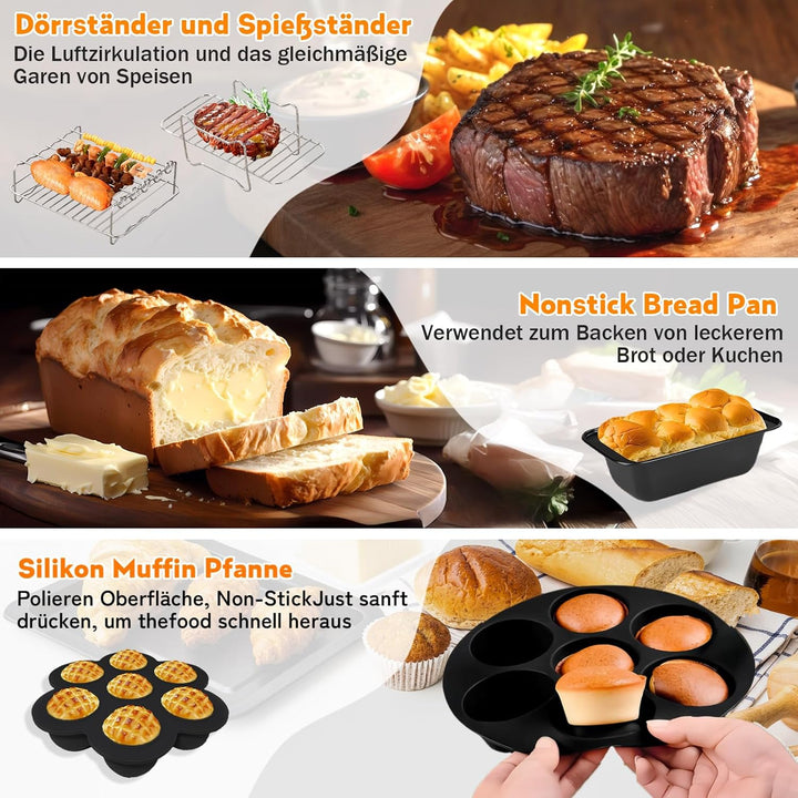 Ninja Heissluftfritteuse Zubehör, Airfryer Zubehör für Ninja Foodi Max Dual Zone Heissluftfritteuse