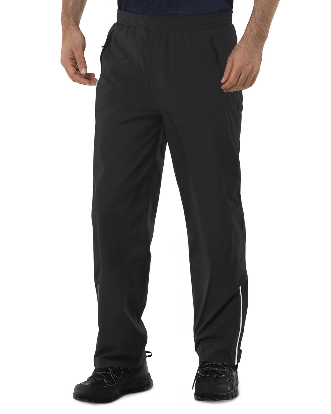 33,000ft Herren Regenhose wasserdichte Outdoorhose Leichte Wanderhose 5000MM Winddichte Regenhose zu