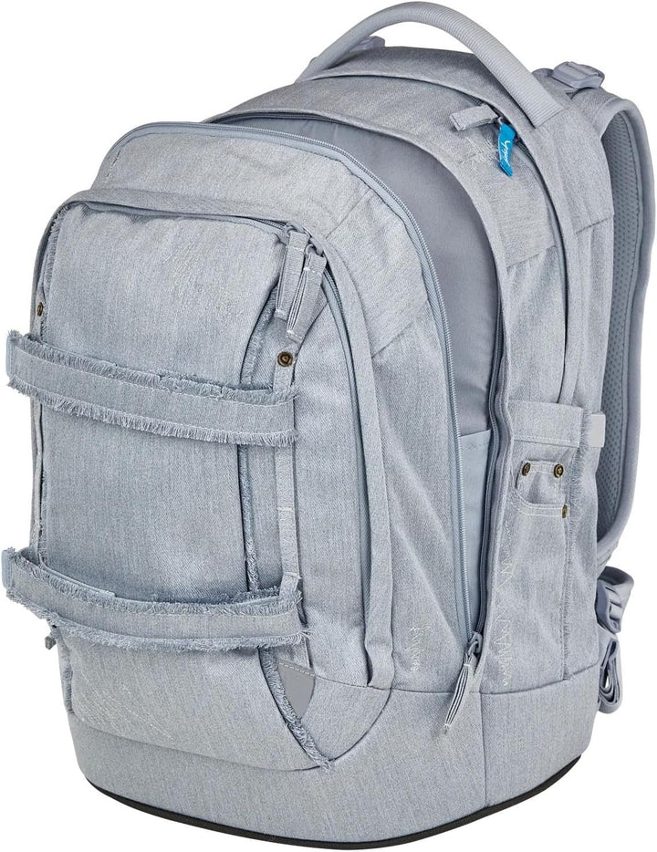 Satch Pack Set Set 3 teilig ab 5. Klasse ergonomisch 30L Stauraum mit Schlamperbox Sportbeutel Washe