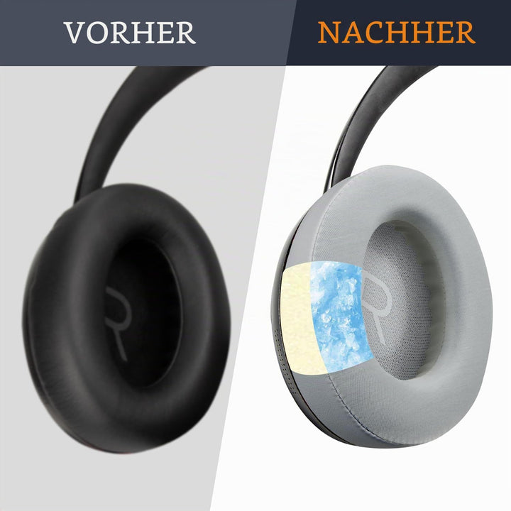 SOULWIT Kühlgel Ersatzpolster Ersatz Ohrpolster für Bose 700 (NC700 NC 700) Noise Cancelling Kopfhör