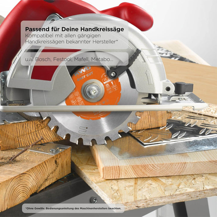 kwb Kreissägeblatt 150 x 20 mm, sehr feiner Schnitt, Sägeblatt geeignet für Arbeitsplatten, Holz und
