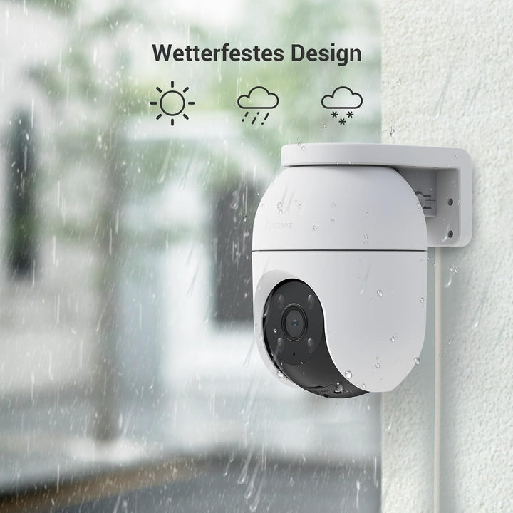 EZVIZ 5MP Pan&Tilt WLAN Kamera, Überwachungskamera Aussen mit Personen-/Fahrzeugerkennung, Zwei-Wege