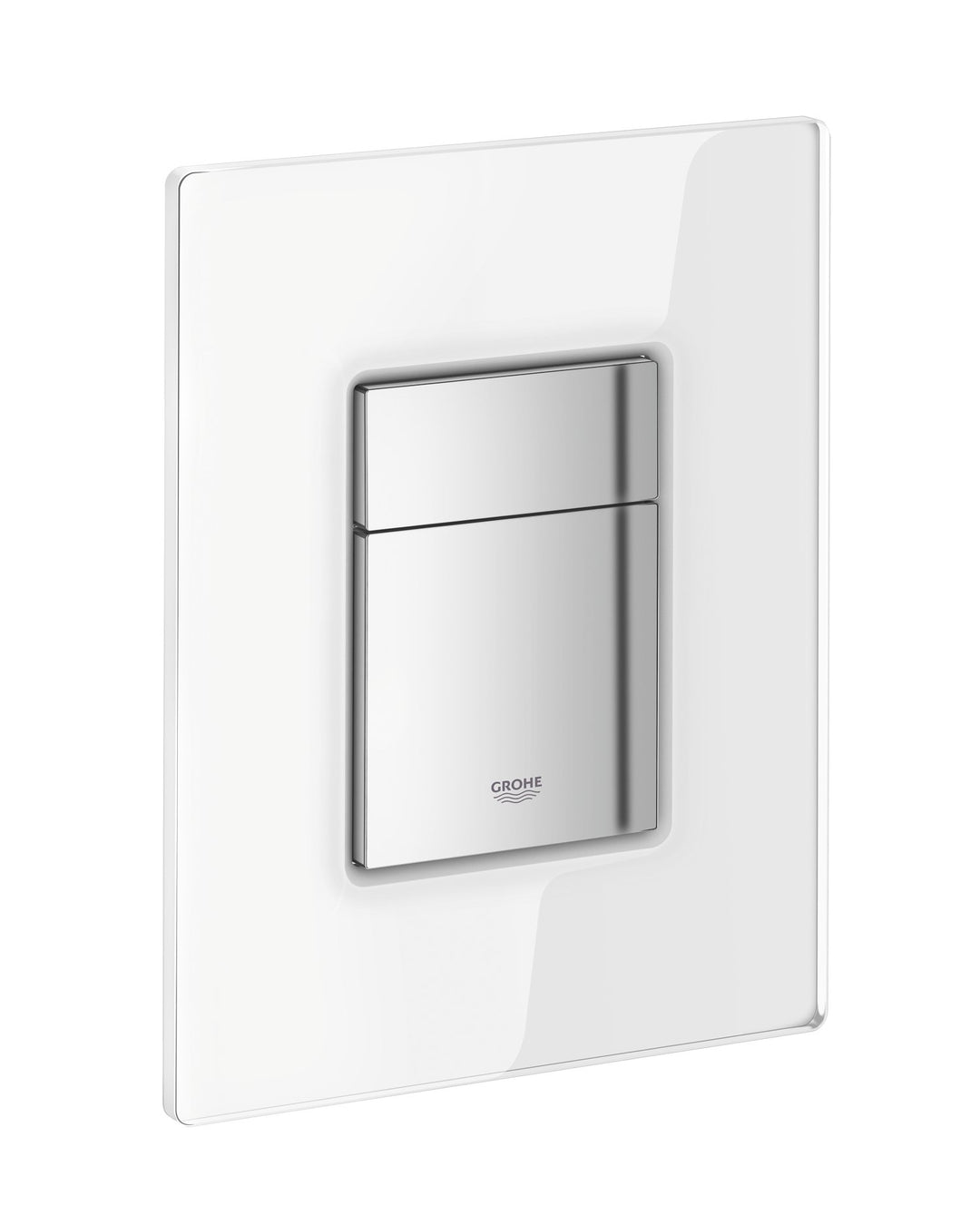 GROHE Skate Cosmopolitan Sanitärsysteme - Abdeckplatte (mit Glasoberfläche) moon white, 38845LS0 Kla