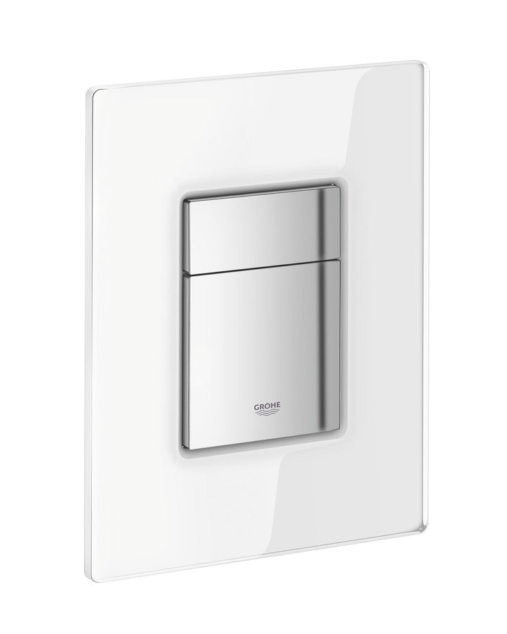 GROHE Skate Cosmopolitan Sanitärsysteme - Abdeckplatte (mit Glasoberfläche) moon white, 38845LS0 Kla