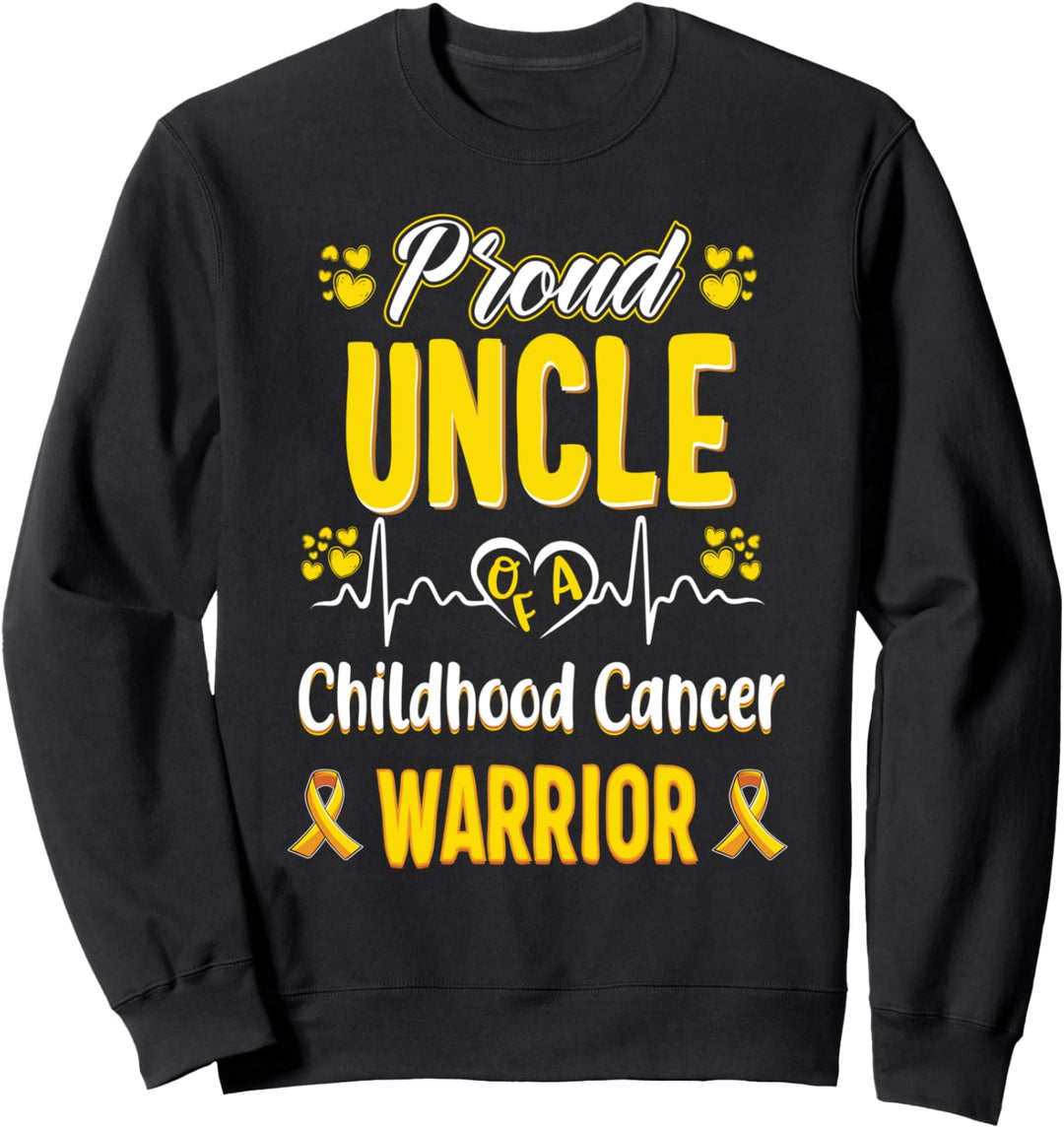 stolz Onkel Onkel Kind Krebskrieger Bewusstseinsband Kind Sweatshirt