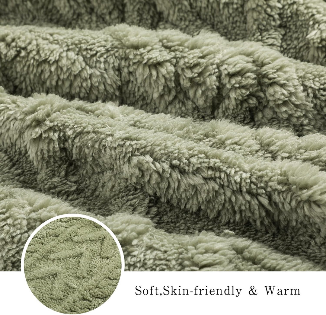 Zetieny Hoodie Damen Kapuzenpullover Teddy Fleece Double Fuzzy Fluffy Jacquard Pullover Lässiges War